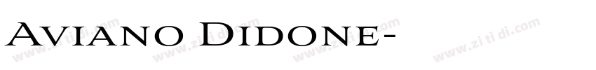 Aviano Didone字体转换